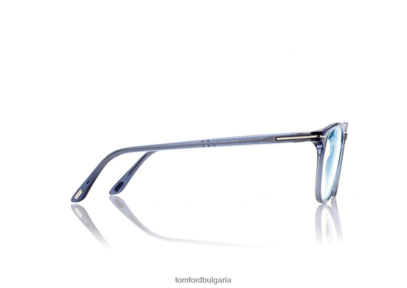 мъже очила синя блокова кръгла оптика мода TOM FORD B880D1933