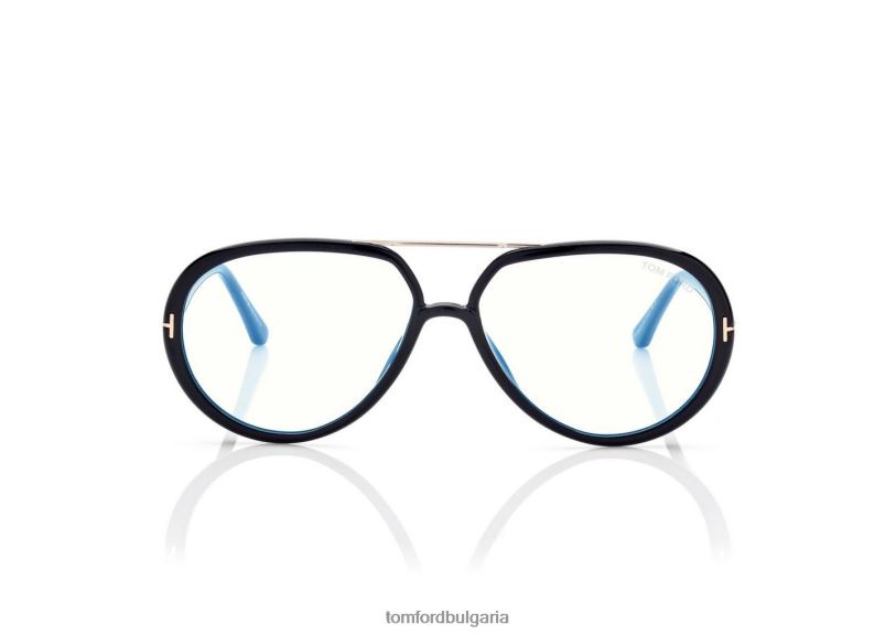 мъже очила пилотна оптика със син блок черен TOM FORD B880D1935