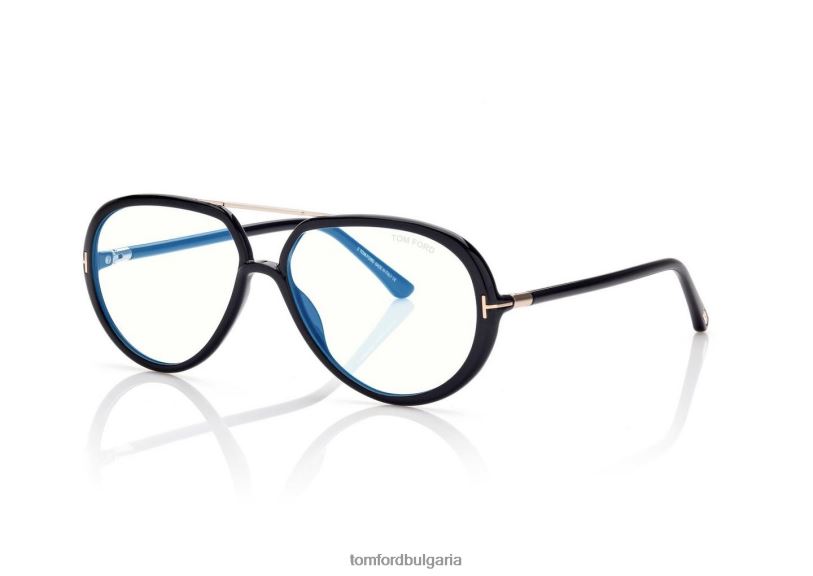 мъже очила пилотна оптика със син блок черен TOM FORD B880D1935