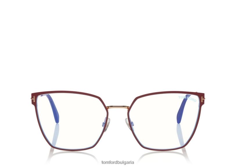 мъже очила син блок мек квадрат оптика червен TOM FORD B880D1937