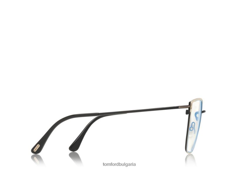 мъже очила син блок мек квадрат оптика черно/слонова кост TOM FORD B880D1938