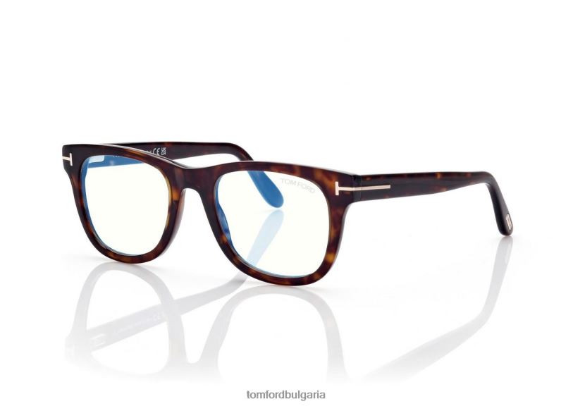 мъже очила син блок квадратна оптика тъмна Хавана TOM FORD B880D1940