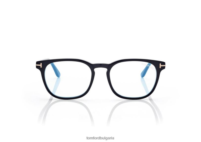 мъже очила синя блокова кръгла оптика черен TOM FORD B880D1944
