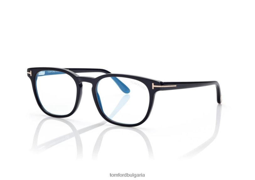 мъже очила синя блокова кръгла оптика черен TOM FORD B880D1944