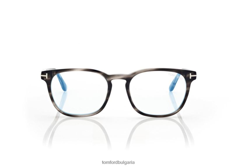 мъже очила синя блокова кръгла оптика сиво TOM FORD B880D1945