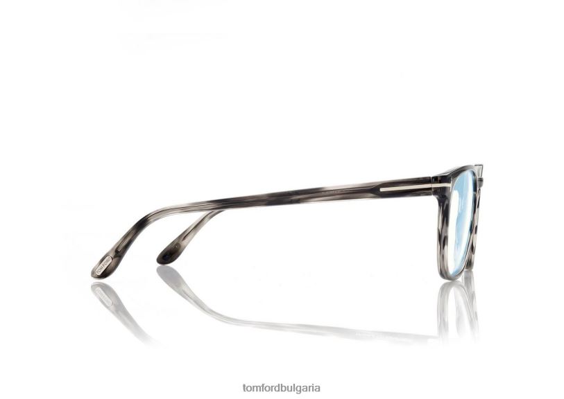 мъже очила синя блокова кръгла оптика сиво TOM FORD B880D1945