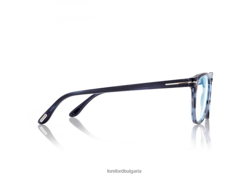 мъже очила синя блокова кръгла оптика мода TOM FORD B880D1946