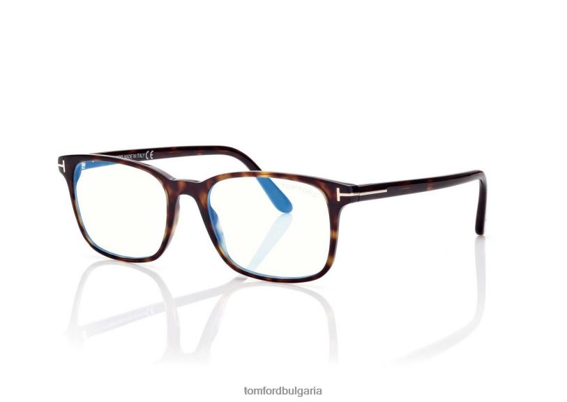 мъже очила син блок квадратна оптика тъмна Хавана TOM FORD B880D1950