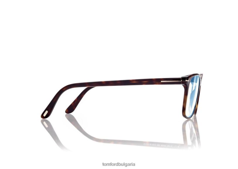 мъже очила син блок квадратна оптика тъмна Хавана TOM FORD B880D1950