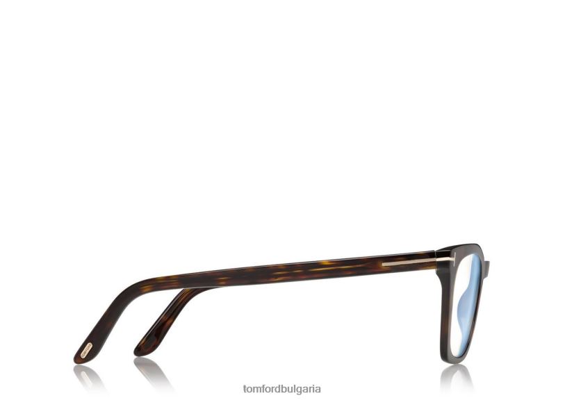 мъже очила син блок квадратна оптика тъмна Хавана TOM FORD B880D1954