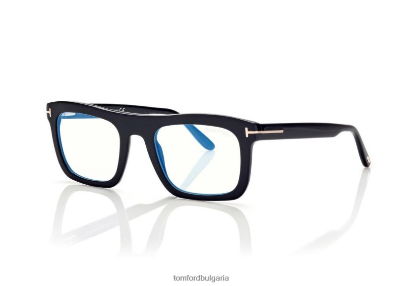 мъже очила син блок правоъгълна оптика черен TOM FORD B880D1965