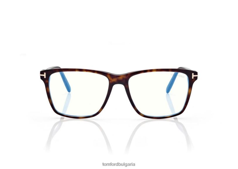 мъже очила син блок квадратна оптика тъмна Хавана TOM FORD B880D1968