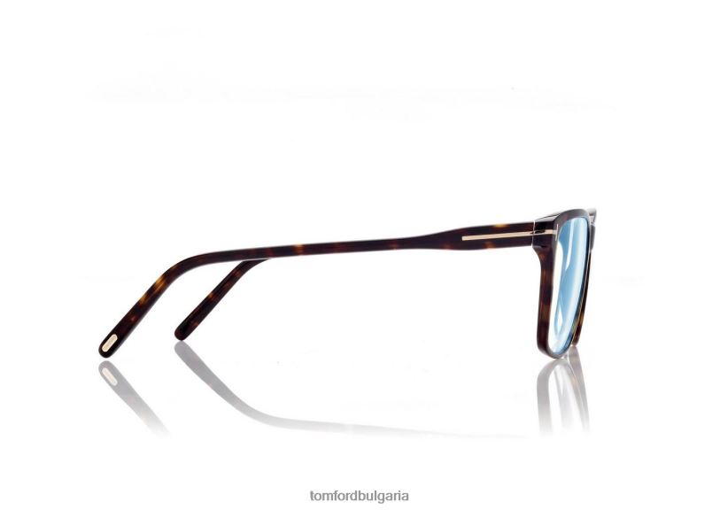 мъже очила син блок квадратна оптика тъмна Хавана TOM FORD B880D1968