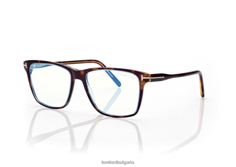 мъже очила син блок квадратна оптика лека Хавана TOM FORD B880D1969
