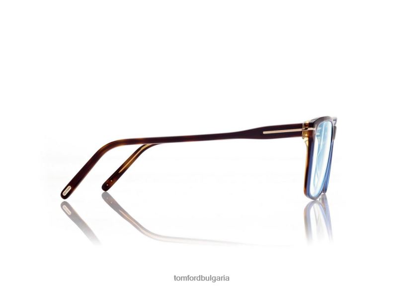 мъже очила син блок квадратна оптика лека Хавана TOM FORD B880D1969