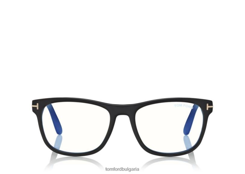 мъже очила син блок мек квадрат оптика черен TOM FORD B880D1973