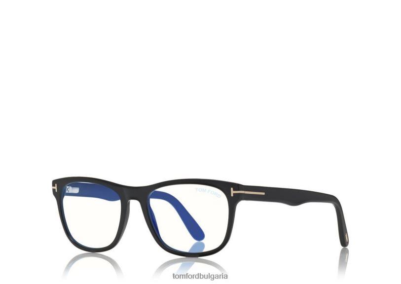 мъже очила син блок мек квадрат оптика черен TOM FORD B880D1973