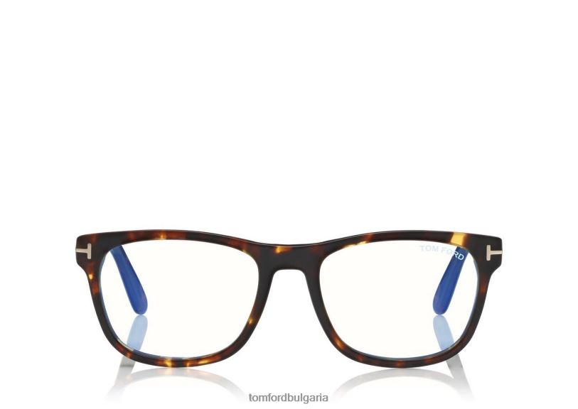 мъже очила син блок мек квадрат оптика раирана черна хавана TOM FORD B880D1974