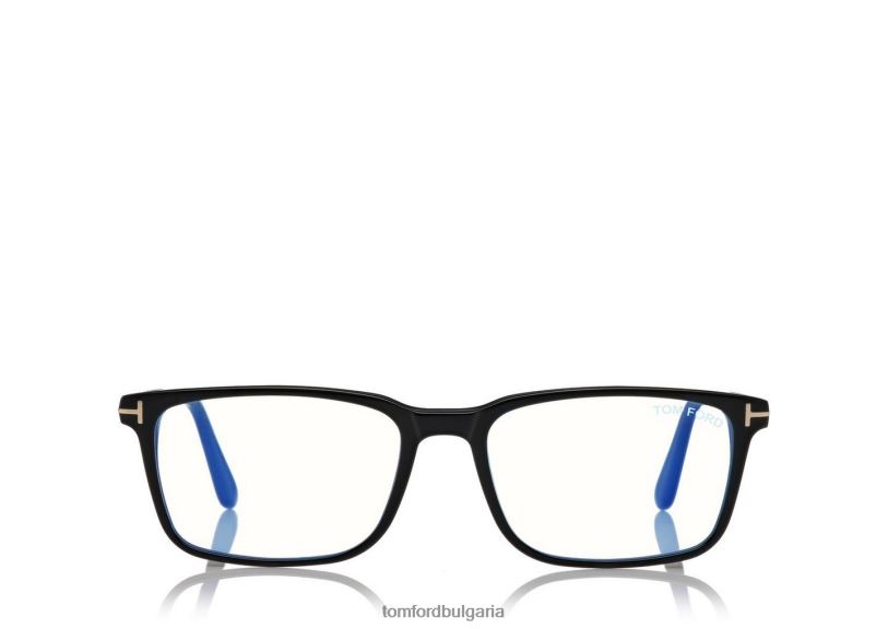 мъже очила син блок правоъгълна оптика черен TOM FORD B880D1975