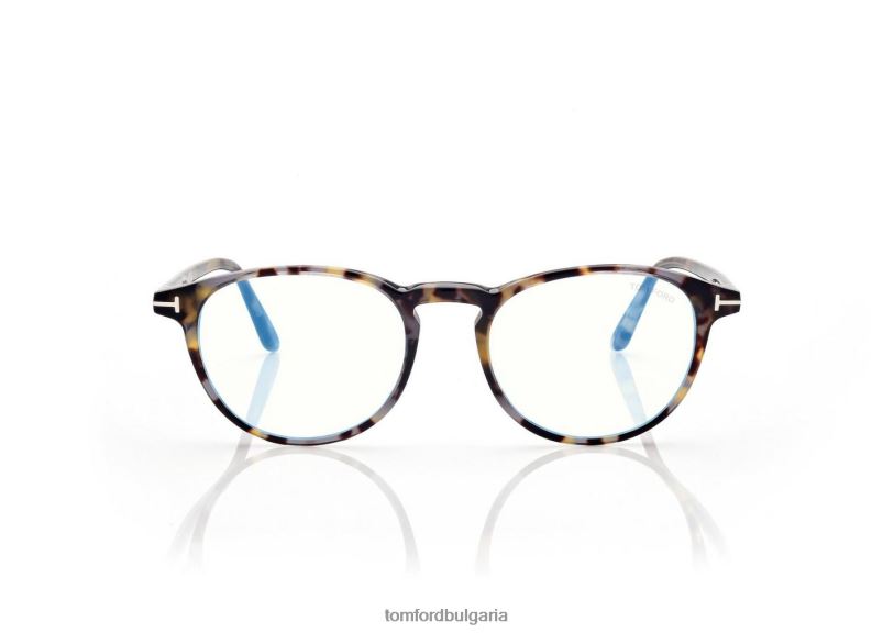 мъже очила синя блокова кръгла оптика лека Хавана TOM FORD B880D1981