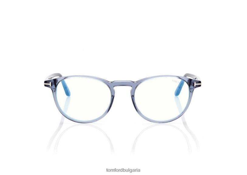 мъже очила синя блокова кръгла оптика мода TOM FORD B880D1982