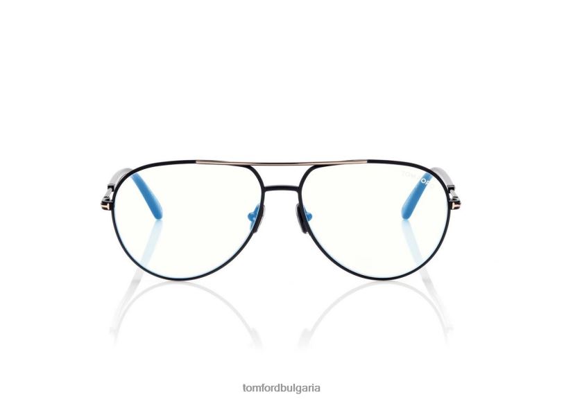 мъже очила пилотна оптика със син блок черен TOM FORD B880D1983