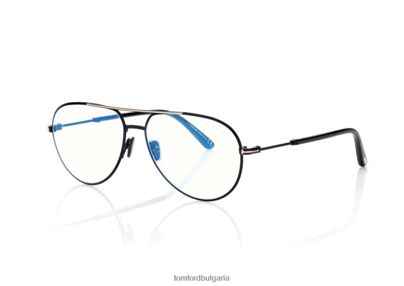 мъже очила пилотна оптика със син блок черен TOM FORD B880D1983