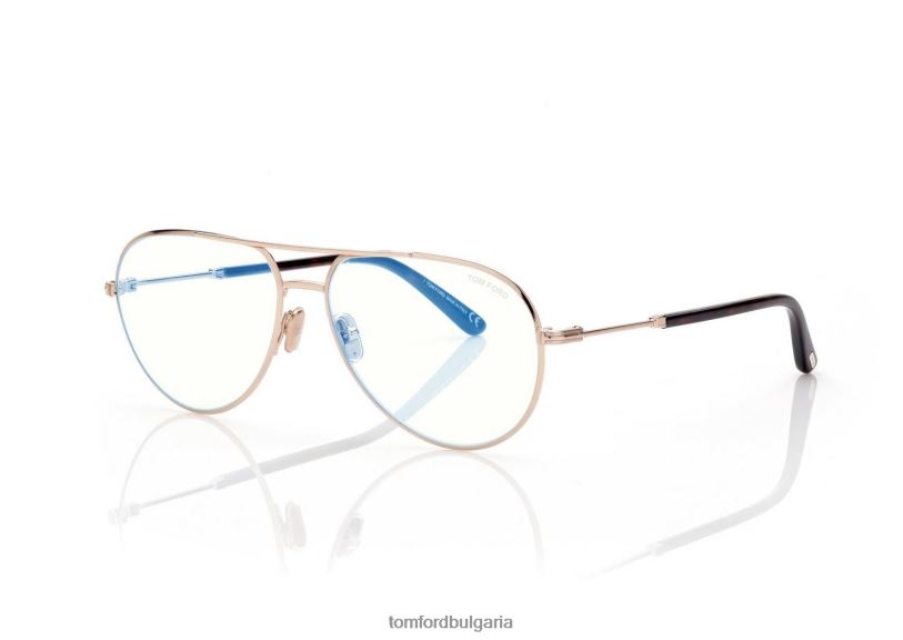 мъже очила пилотна оптика със син блок злато TOM FORD B880D1984