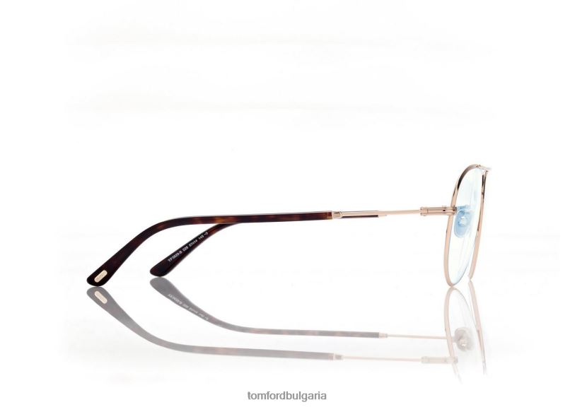 мъже очила пилотна оптика със син блок злато TOM FORD B880D1984