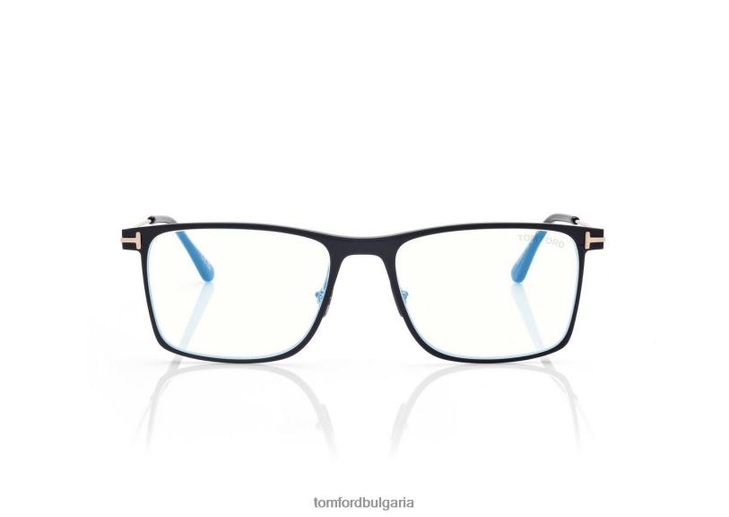 мъже очила син блок квадратна оптика черен TOM FORD B880D1986