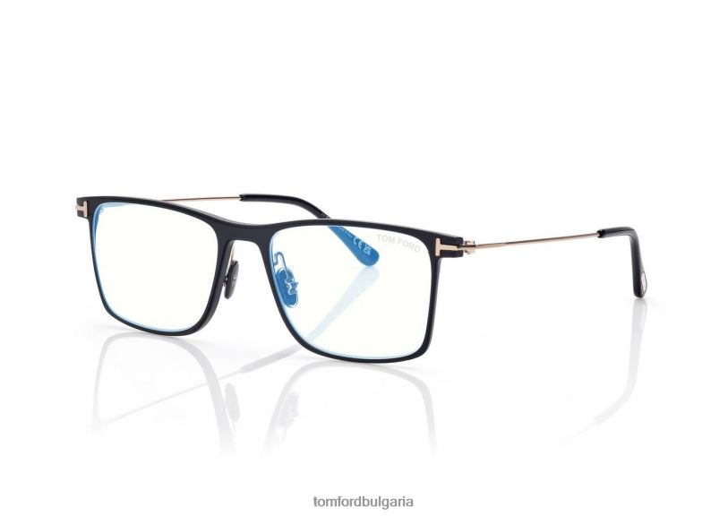 мъже очила син блок квадратна оптика черен TOM FORD B880D1986