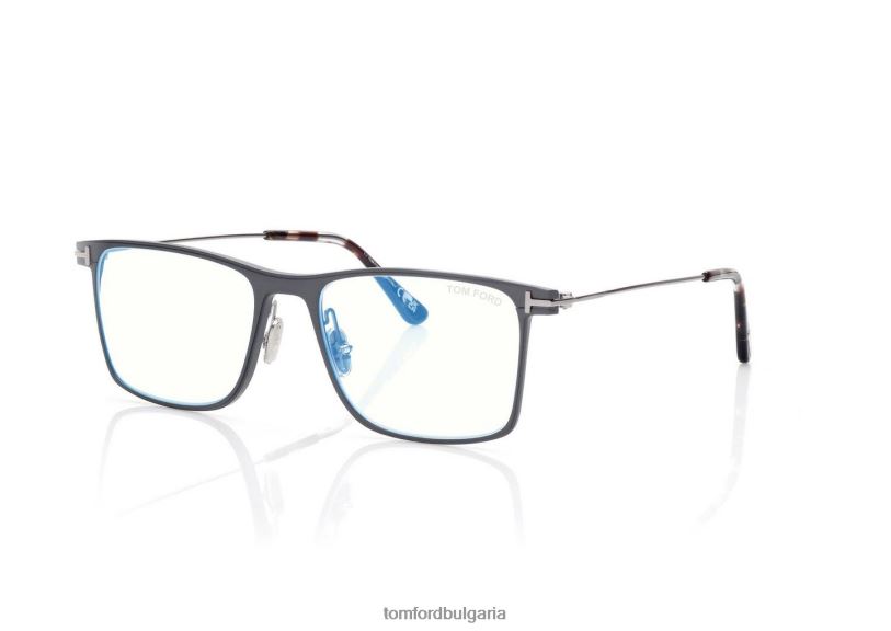 мъже очила син блок квадратна оптика сиво TOM FORD B880D1987
