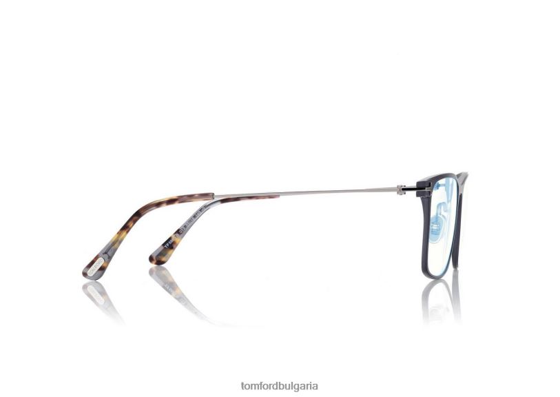 мъже очила син блок квадратна оптика матов тъмен рутений TOM FORD B880D1988