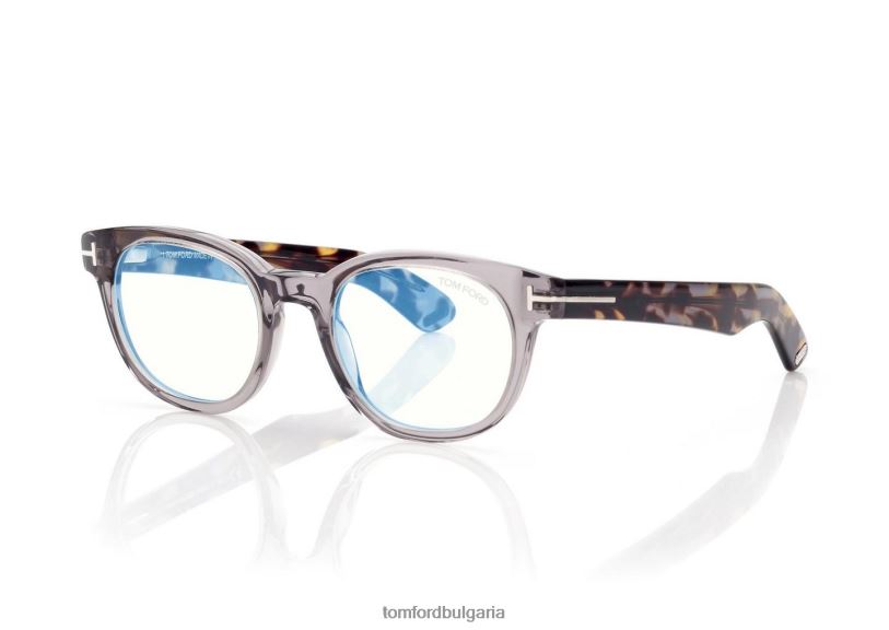 мъже очила синя блокова кръгла оптика сиво TOM FORD B880D1990