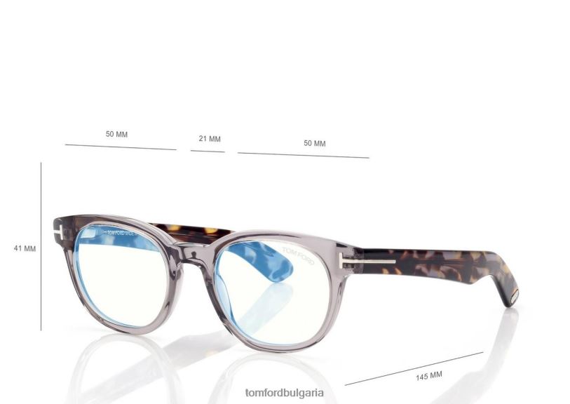 мъже очила синя блокова кръгла оптика сиво TOM FORD B880D1990