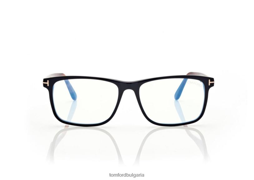мъже очила син блок квадратна оптика черно + кафяво TOM FORD B880D1993