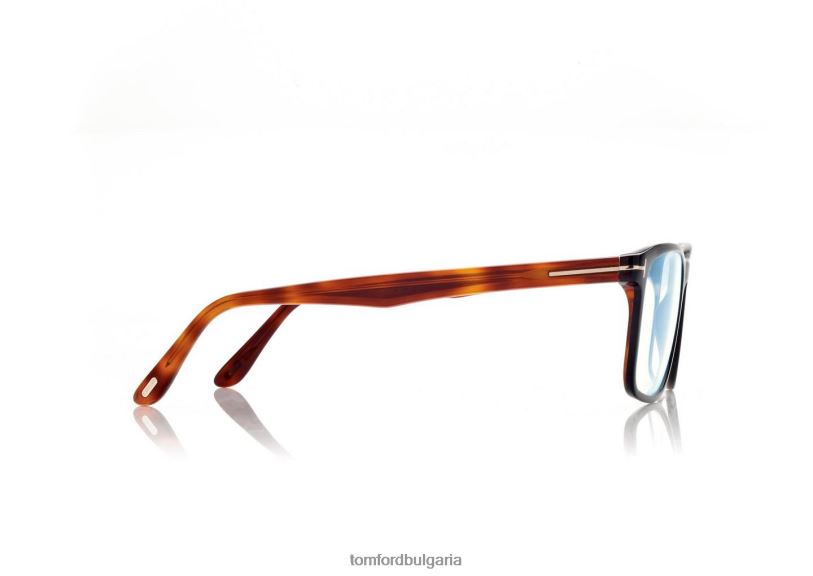 мъже очила син блок квадратна оптика черно + кафяво TOM FORD B880D1993