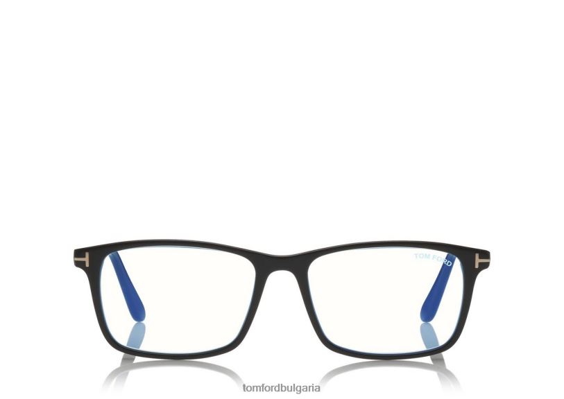 мъже очила син блок мек квадрат оптика черен TOM FORD B880D1997