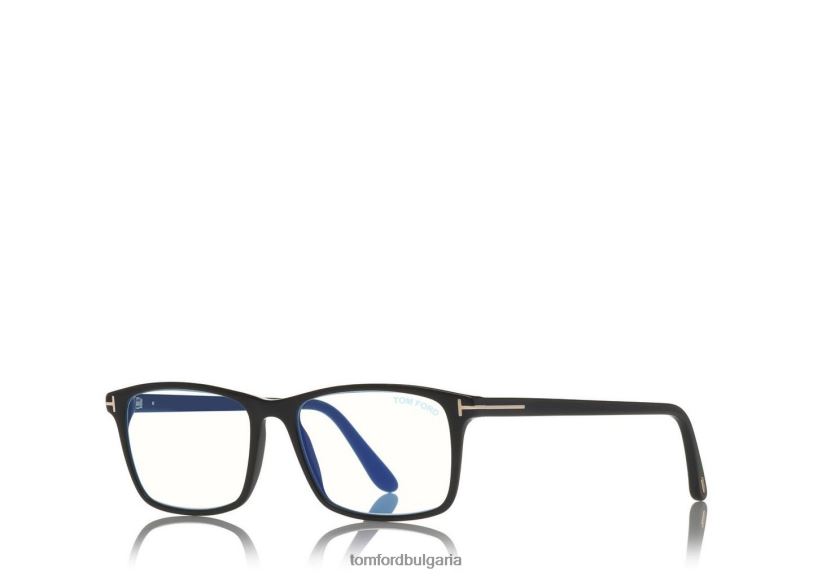 мъже очила син блок мек квадрат оптика черен TOM FORD B880D1997