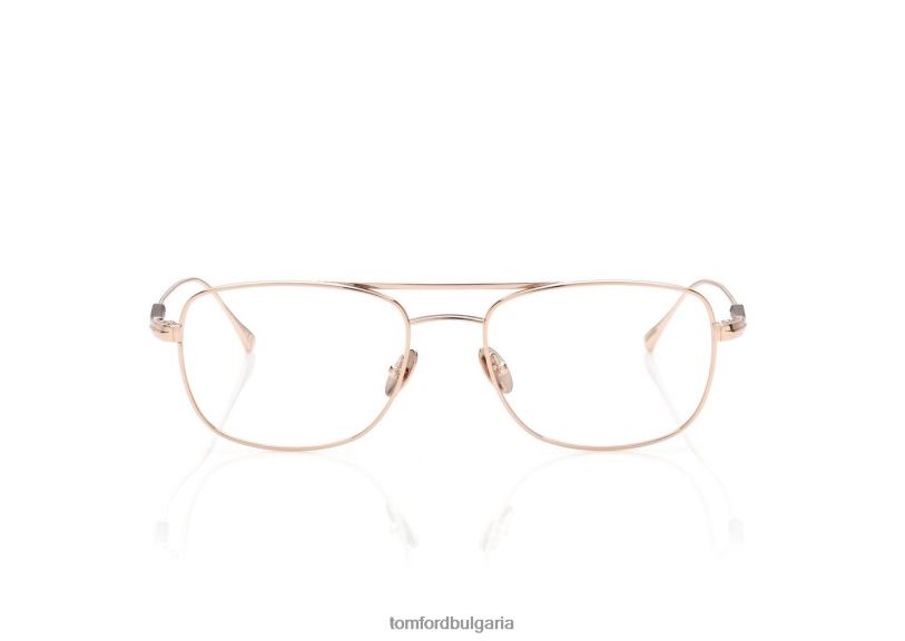 мъже очила оптика за навигатор със син блок злато TOM FORD B880D1999