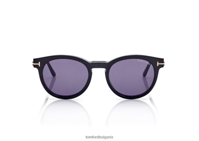 мъже очила синя блокова кръгла оптична скоба на слънце черен TOM FORD B880D2006