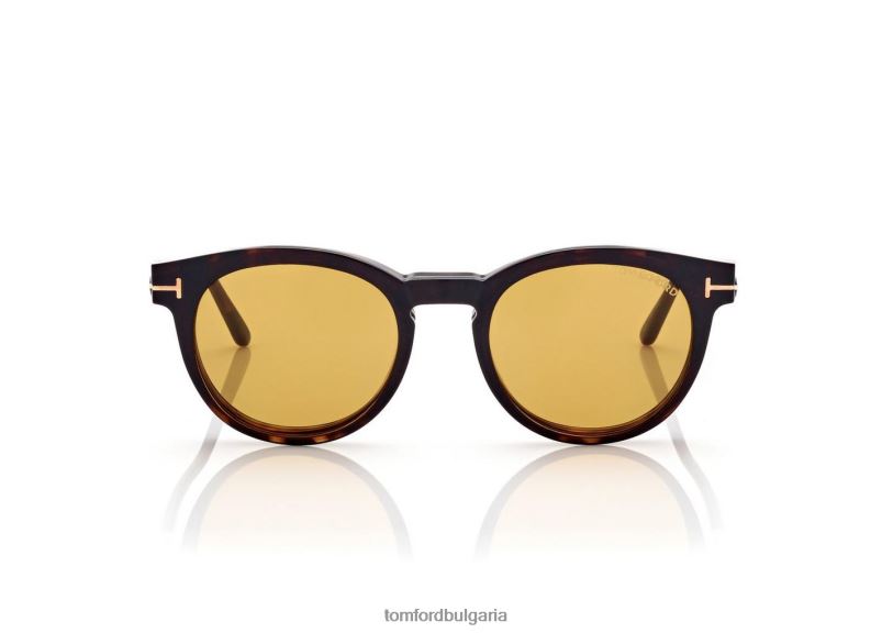 мъже очила синя блокова кръгла оптична скоба на слънце тъмна Хавана TOM FORD B880D2007