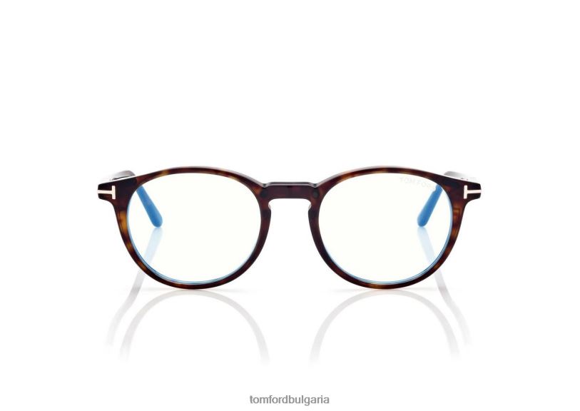 мъже очила синя блокова кръгла оптична скоба на слънце тъмна Хавана TOM FORD B880D2007