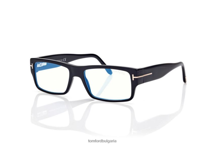 мъже очила син блок правоъгълна оптика черен TOM FORD B880D2008
