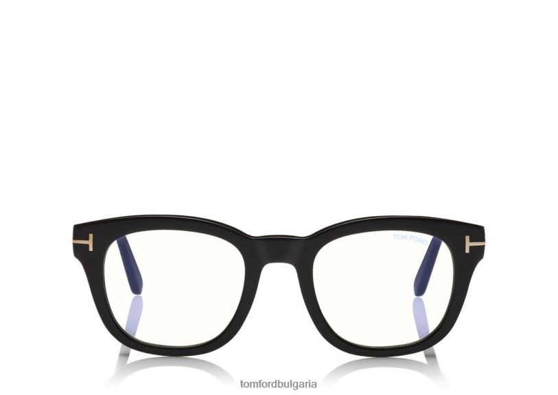мъже очила син блок мек квадрат оптика черен TOM FORD B880D2011