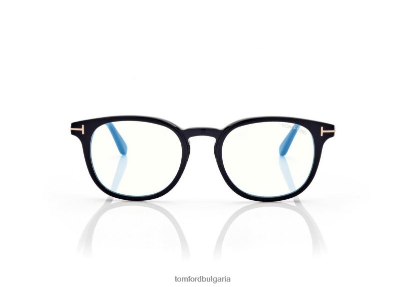 мъже очила синя блокова кръгла оптика черен TOM FORD B880D2014