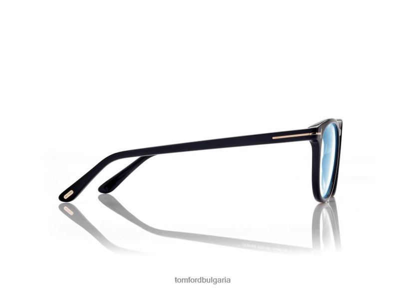 мъже очила синя блокова кръгла оптика черен TOM FORD B880D2014