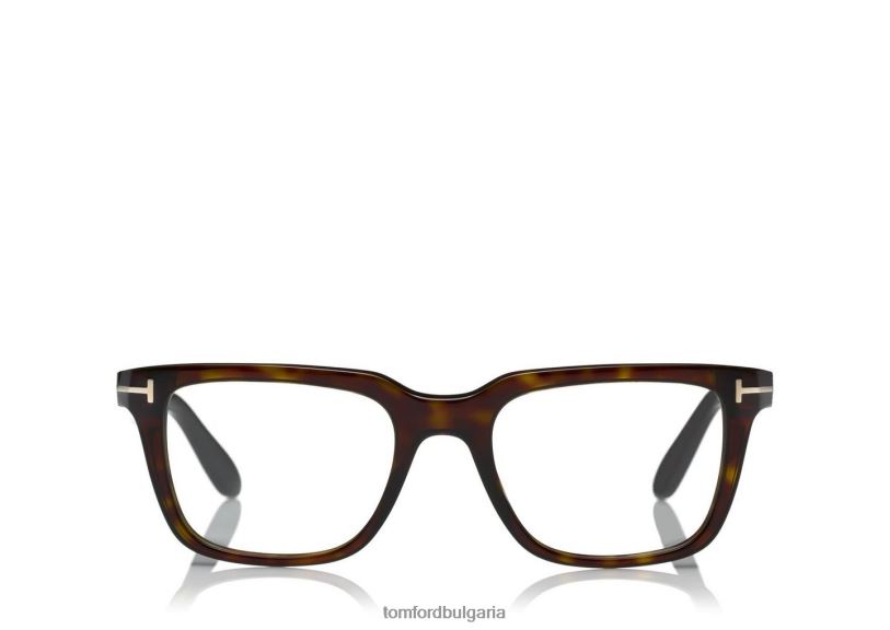 мъже очила квадратна оптична рамка тъмна Хавана TOM FORD B880D2023