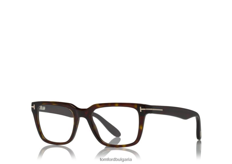 мъже очила квадратна оптична рамка тъмна Хавана TOM FORD B880D2023