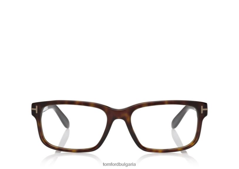 мъже очила квадратна оптична рамка тъмна Хавана TOM FORD B880D2028